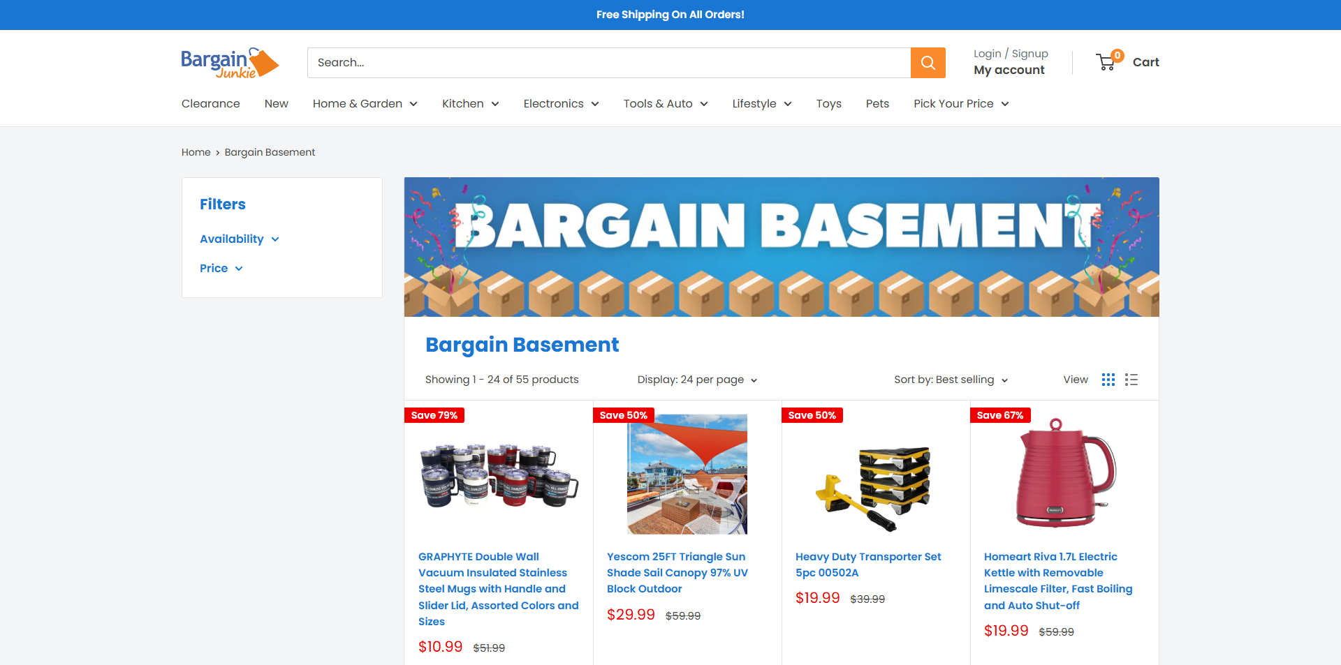 Bargain Junkie voucher